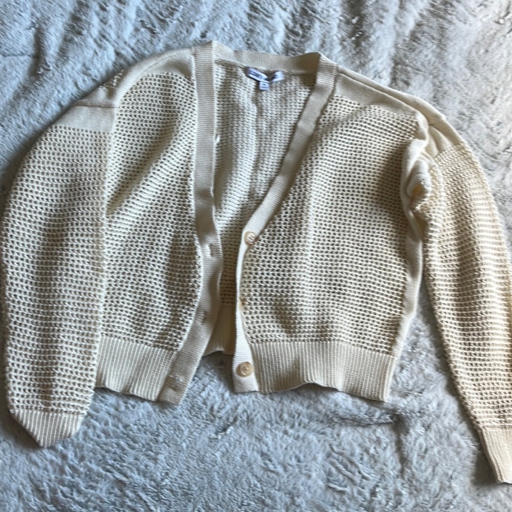 Elizabeth and James cream cardigan.